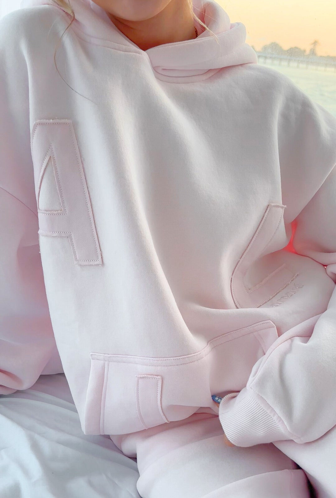 Love All Hoodie Shell Pink