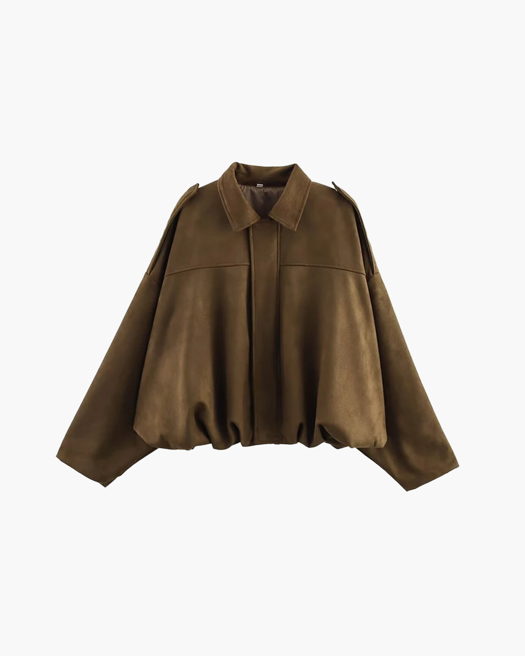 Amber Suede Bomber Jacket
