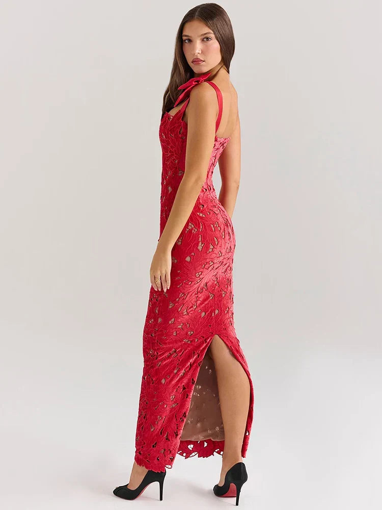 Tiff | Velvet Lace Dress