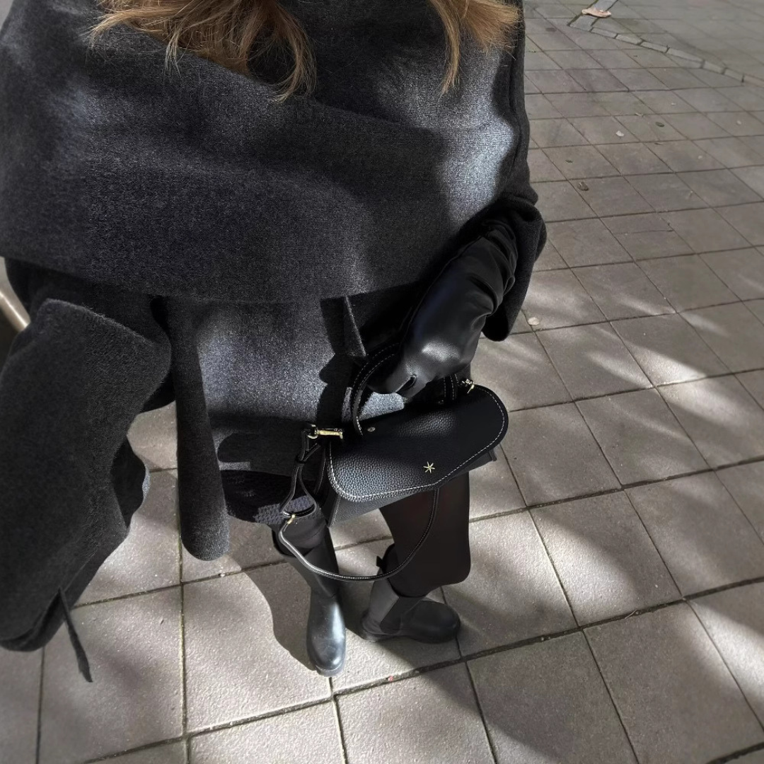 Oversized Cape Coat Beige