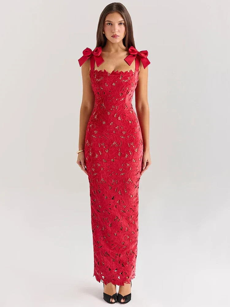 Tiff | Velvet Lace Dress